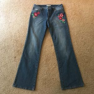Lightly Worn Michael Kors Jeans with Flowers